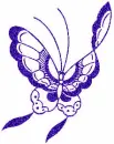 dark blue butterfly