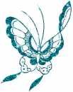teal green butterfly