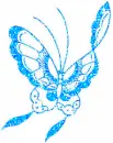 light blue butterfly