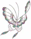 multy color butterfly