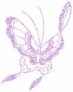 light pinkish purple butterfly