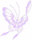 light pink sparkle butterfly