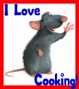 Ratatouille Little Chef (Remy) Animated~ I Love Cooking!
