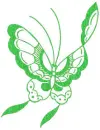 green butterfly