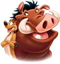 Lion King Timba & Pumbaa