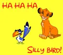 Lion King Simba & Zazu Animated~ Ha Ha Ha Silly Bird!
