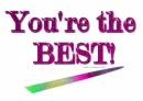 You're the best!