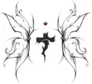 Wings with cross