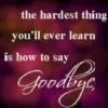goodbye