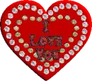Love you red moo heart