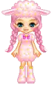 doll in pink