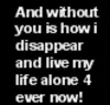 this is how i disappear