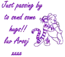 just passing by to send some hugs