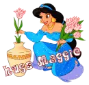 Jasmine with Tulips - Hugs Maggie 