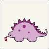 a coke drinking dino