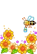 Bee & Flowers