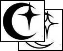 moon and star