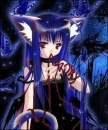 anime girl thats part vampire cat