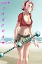Sakura in the Beach