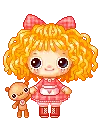 Cute Girl With Teddy