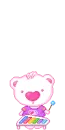 pink nose bear