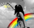 rainbow girl