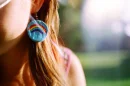 rainbow ear ring