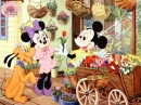 Minnie Mickey and Pluto