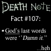 God's last words