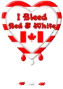 Canda I bleed Red & White