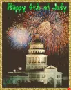 Independence Day Fireworks Over Capitol- Happy 4th of July