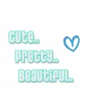 cute, beautiful, pretty