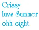 Crissy love summer