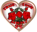 Glass heart with Roves