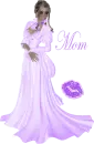 Woman in Purple dress