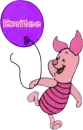 Emilee piglet balloon