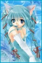 blue kitty girl