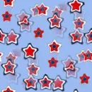 Red, White and Blue Stars