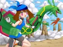 Sapphirea and a Rayquaza