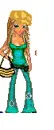 yellow and green doll
