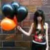 black & orange balloons