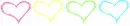 rainbow hearts