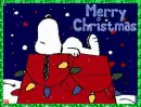 Snoopy Christmas (snowing)- Merry Christmas