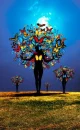 mujeres Ã¡rbol mariposas