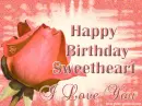 Happy Birthday Sweetheart
