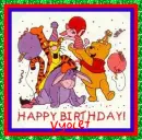 Pooh & Friends Happy Birthday- Vyolet