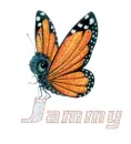 Jammy butterfly