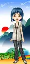 Blue hair doll