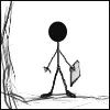 Stick Person With A Sign