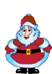 santa into tree